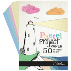 Treeline A4 80gsm Pastel Paper Pad - 50 Sheet
